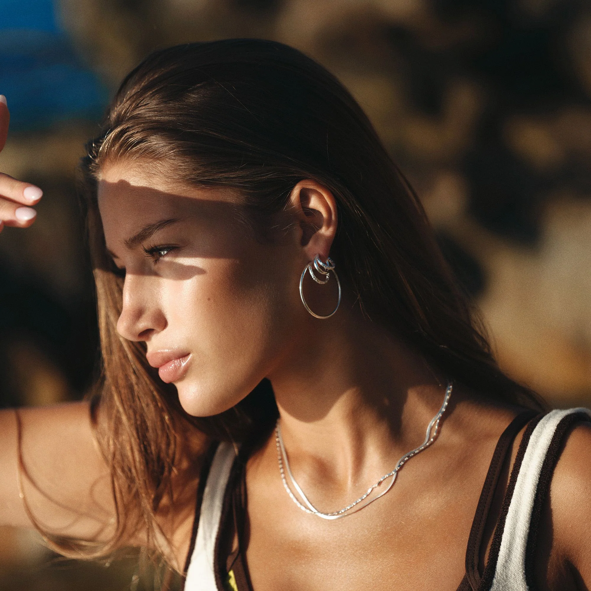 Statement Twin Essentia Hoops - Image 3