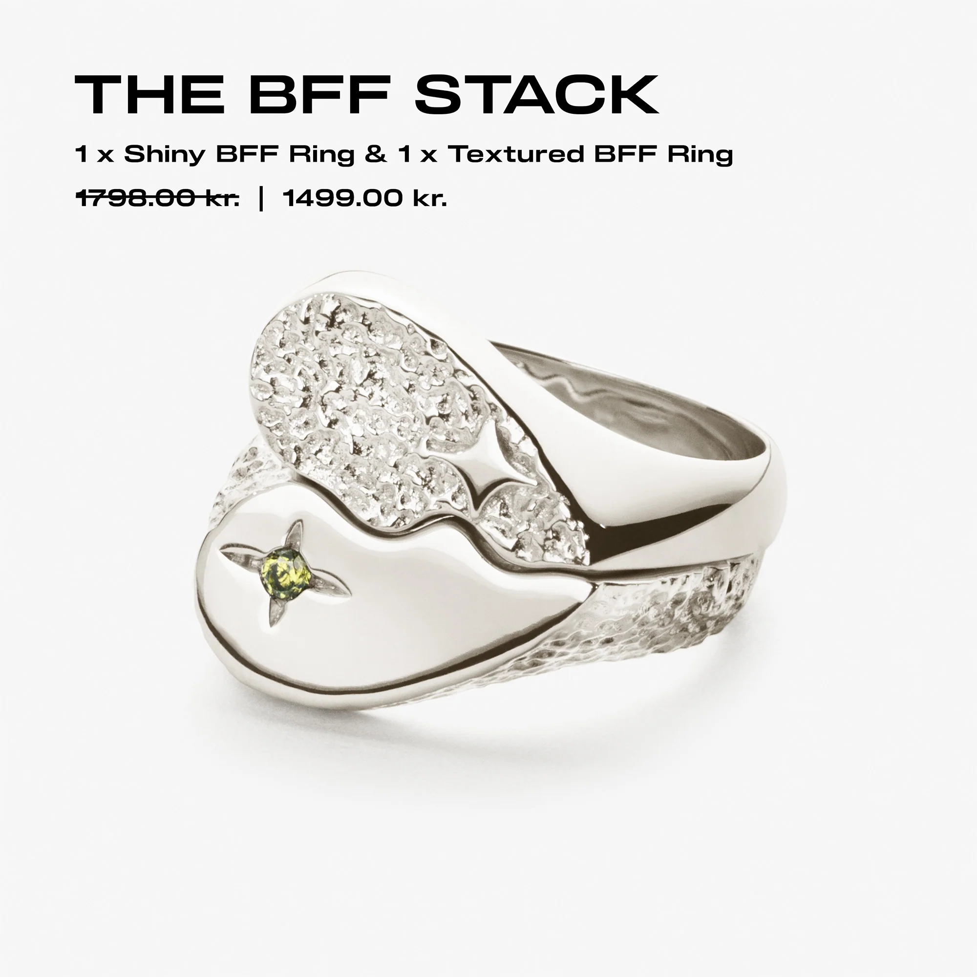 Textured BFF Sparkly Ring - Image 4