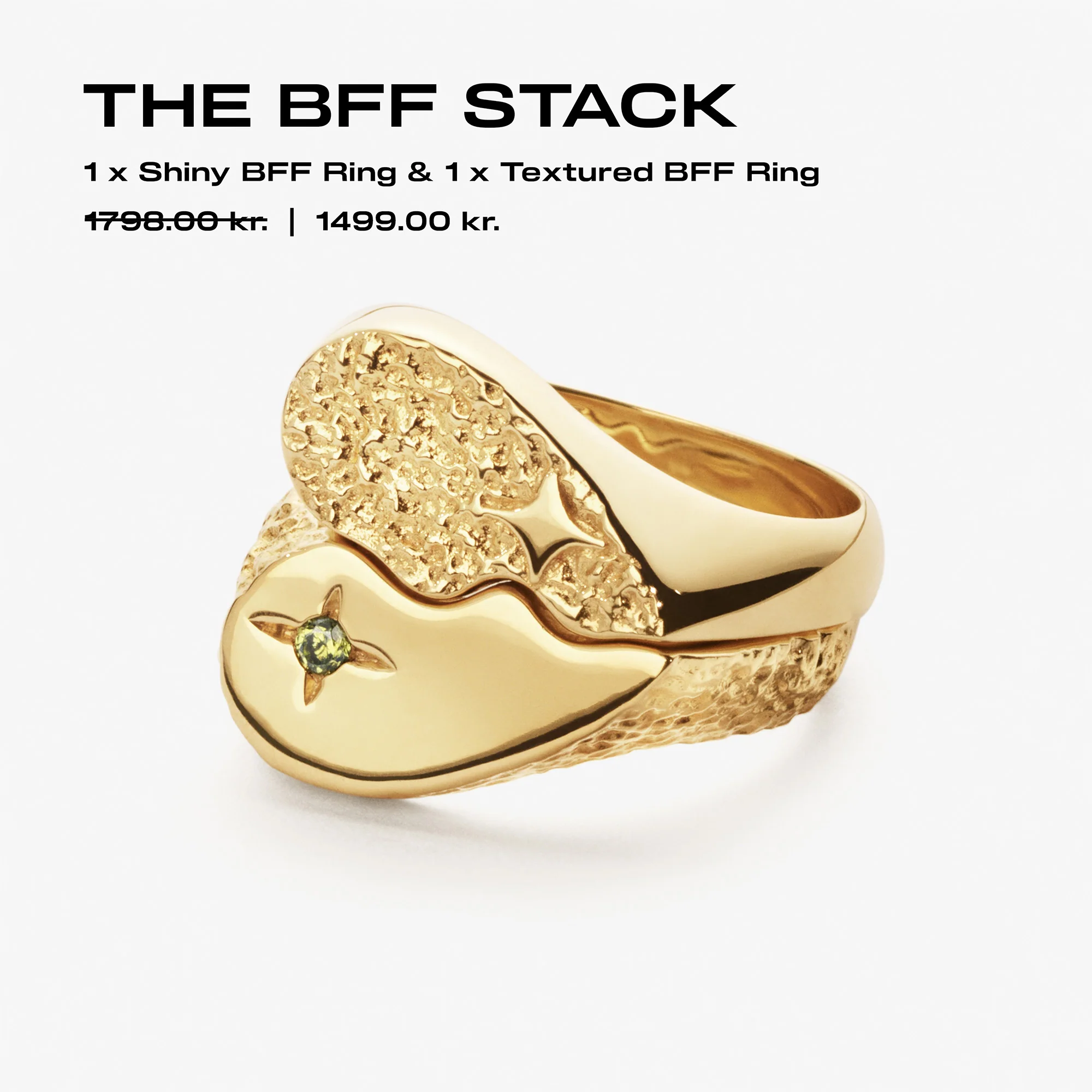 Textured BFF Sparkly Ring - Image 4